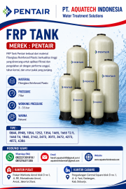 FRP Tank Merek Pentair